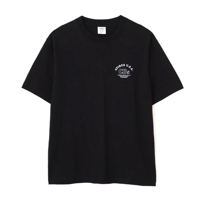 AVIREX U.S. NAVAL CBs FLOCKY T-SHIRT<br>�ڥ��ӥ�å��� US�ͥ�������CBs�ե��å���T����ġ�<br>7836234006 ��� �ߥ꥿�꡼ �����ȥɥ� �����奢�� T����� �ե��å����ù� ����åɥ��顼 ���롼�ͥå� �����ӡ��� ��������å���