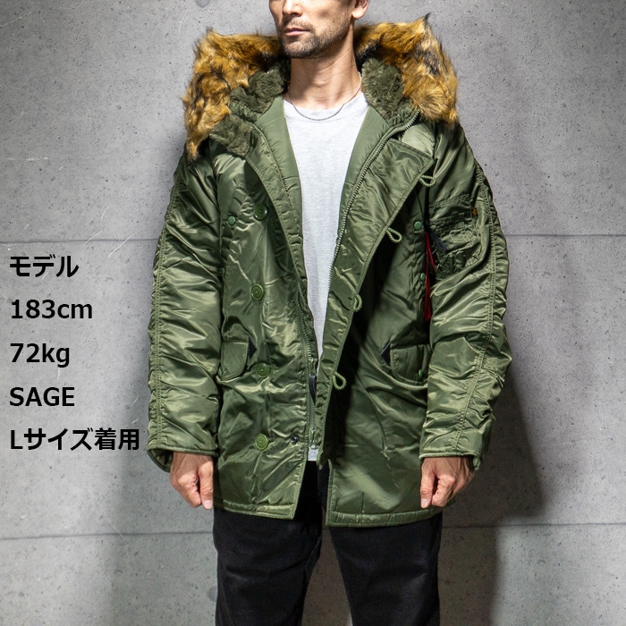 ALPHA N-3B �ѡ����� 797-5952006 <br>�ڥ���ե�  N-3B PARKA�ۥ�� �ߥ꥿�꡼ �����奢�� �����ȥɥ� ���ȥ꡼�� �Х��� �ġ���� �˴� ���åѡ� �������� �ѡ����� �ʥ����� �ݥꥨ���ƥ� N-3B