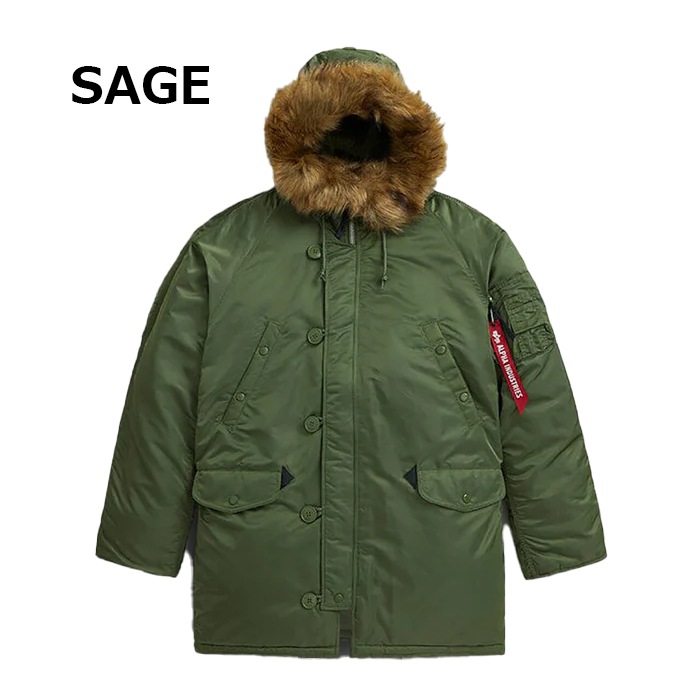 ALPHA N-3B �ѡ����� 797-5952006 <br>�ڥ���ե�  N-3B PARKA�ۥ�� �ߥ꥿�꡼ �����奢�� �����ȥɥ� ���ȥ꡼�� �Х��� �ġ���� �˴� ���åѡ� �������� �ѡ����� �ʥ����� �ݥꥨ���ƥ� N-3B