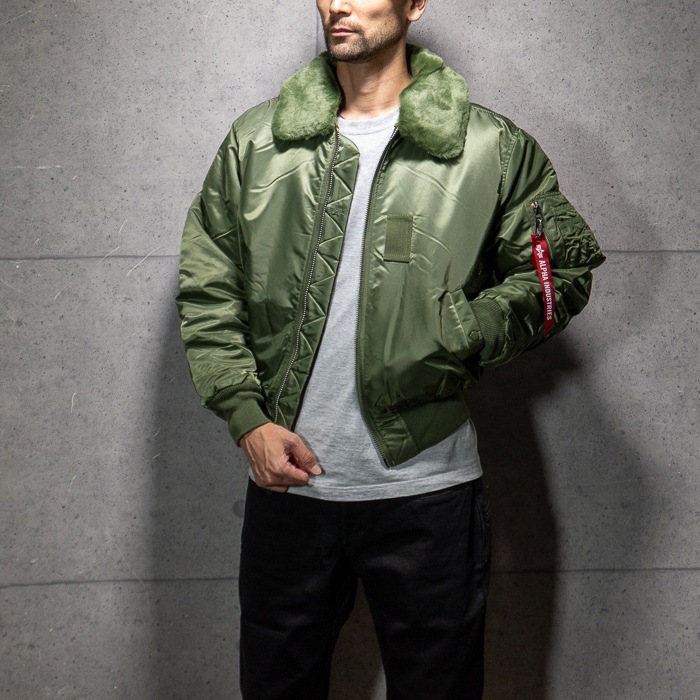 ALPHA B-15 �ե饤�ȥ��㥱�å� 797-5952003 <br>�ڥ���ե�  B-15 FLIGHT JACKET�ۥ�� �ߥ꥿�꡼ �����奢�� �����ȥɥ� ���ȥ꡼�� �Х��� �ġ���� �˴� ���åѡ� �������� ���硼�Ⱦ� �ʥ����� �ݥꥨ���ƥ� �ܥ� B-15