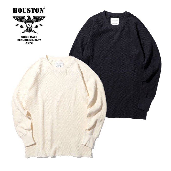 HOUSTON 20971 HEAVY THERMAL C/N L/S TEE<br>�ڥҥ塼���ȥ� 20971 �إӡ������ޥ륯�� ��֡��ͥå����󥰥��꡼��T����ġ�<br>��� ��ǥ����� �ߥ꥿�꡼ �����ȥɥ� �����奢�� ����T����� ���åȥ�100�� �إӡ������ޥ�