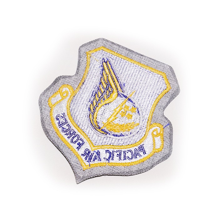 USAF Pacific Air Forces PACAF Leather PATCH<br>�ڥ���ꥫ���� �쥶�����㥱�å��� ��åڥ� �٥륯���ʤ��ۥߥ꥿�꡼ ���Х��Х륲���� ���Х� �����ȥɥ� BDU ��Ʈ�� ���� ���� �͡���ơ���  �º� �����ץ� ���Ĵ��� YOKOTA USAF leather �� ���㥱�å� A2