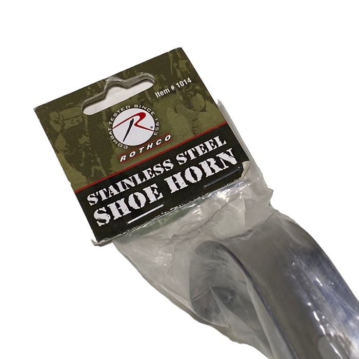 ROTHCO STAINLESS STEEL SHOE HORN<br>�ڥ����� ���ƥ�쥹�������� ���٤�ۥߥ꥿�꡼ ���Х��Х륲���� ���Х� �� ���塼�� ���٤� ���ƥ�쥹 ����