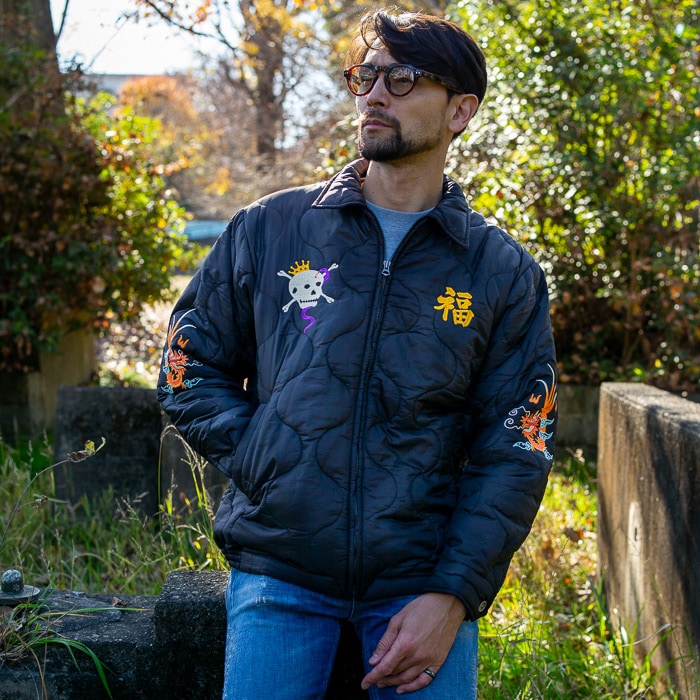 HOUSTON 51511 NYLON VIETNAM JACKET (TIGER)<br>�ڥҥ塼���ȥ� 51511 �ʥ����� �٥ȥʥ� ���㥱�å� (��������) ��<br>��� ��ǥ����� �ߥ꥿�꡼ �����ȥɥ� �����奢�� �ʥ����󥸥㥱�å� �٥ȥ���� �������� �� �饤�ʡ����㥱�å�