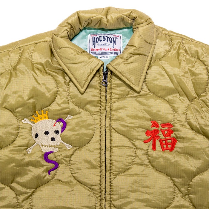 HOUSTON 51511 NYLON VIETNAM JACKET (TIGER)<br>�ڥҥ塼���ȥ� 51511 �ʥ����� �٥ȥʥ� ���㥱�å� (��������) ��<br>��� ��ǥ����� �ߥ꥿�꡼ �����ȥɥ� �����奢�� �ʥ����󥸥㥱�å� �٥ȥ���� �������� �� �饤�ʡ����㥱�å�