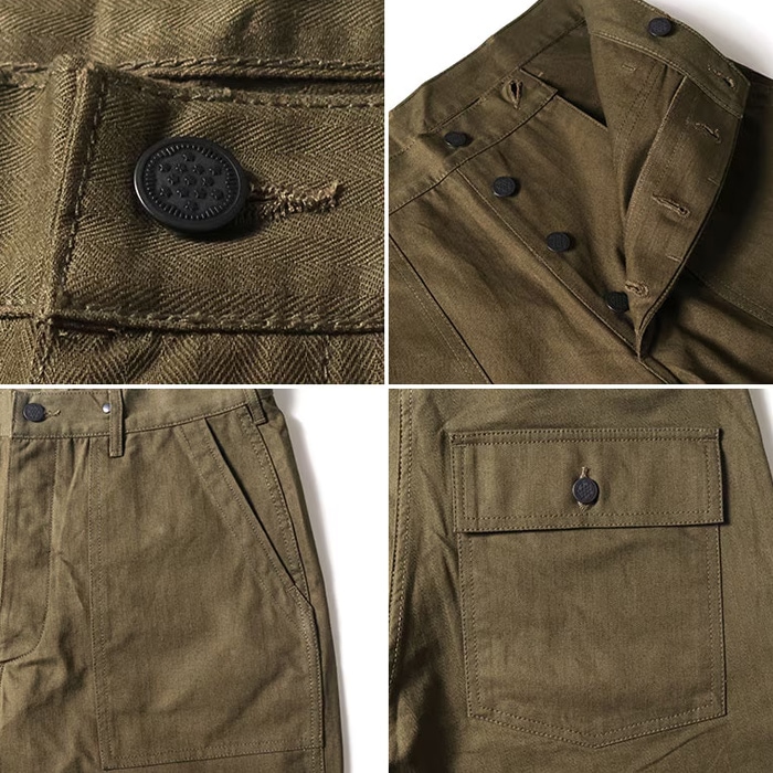 HOUSTON 10158 U.S.ARMY HBT UTILITY TROUSERS�ڥҥ塼���ȥ� US�����ߡ��إ��ܡ���ĥ���桼�ƥ���ƥ��ȥ饦�������� ��� �����奢�� ���ȥ꡼�� �����Х� �Х��� �ġ���� ��������� �٥������ѥ�� ������� ������� �ҥ塼���ȥ� houston 10158 40ǯ��