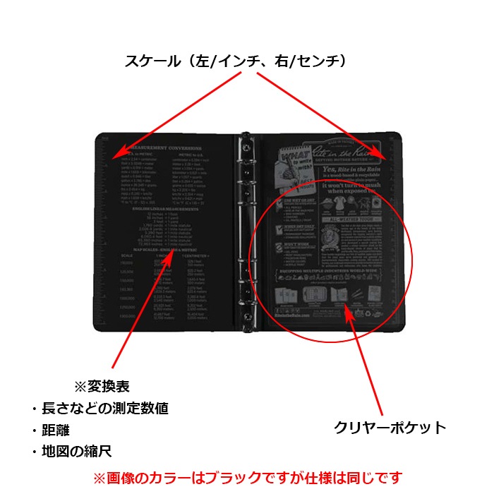 Rite in the Rain ե Х 1/2<br>ڥ饤   쥤 Field Binder 1/2ۥߥ꥿꡼ ȥɥ Ĺ¸ ƹ