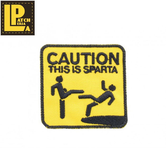 LA PATCHERIA Caution Sparta PATCH<br>�ڥ�ѥå����ꥢ �ɽ���åڥ�ۥ�� ���Х� ���å� �ߥ꥿�꡼ ���Х� ��åڥ� ���ѥ륿 300 �ͥ��ӡ� �٥륯�� �����륺 ��åڥ� TEAM6 TIER1 TIER2 ������6 �����ץ�