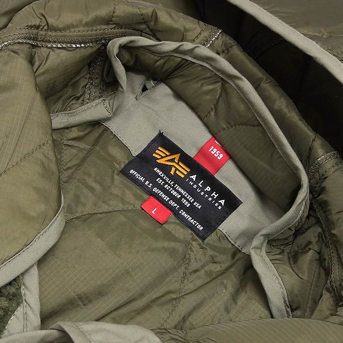 ALPHA TA1346 �ա��ǥå� �ܥ��饤�ʡ�<br>�ڥ���ե� hooded boa liner�ۥ�� �ߥ꥿�꡼ �����奢�� �����ȥɥ� ���ȥ꡼�� �Х��� �ġ���� �ݥ��å� �ܥ��� �������� ��� �ա��� �ե꡼�� ����ƥ��� ���㥱�å� �ʥ����� �ݥꥨ���ƥ� OUTLET SALE