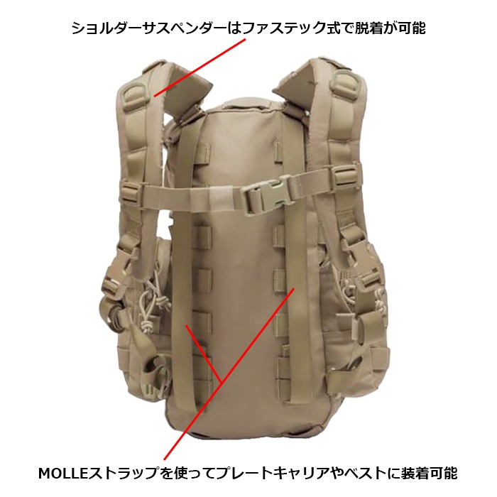 Warrior Assault Systems ELITE OPS إå ѥå<br>ڥꥢȥƥ ꡼OPS helmet Cargo Packۥ ߥ꥿꡼ Х Хåѥå ȥɥ л Х ġ ʥ  ѥåѥͥ MOLLE ʪ º  OUTLET SALE