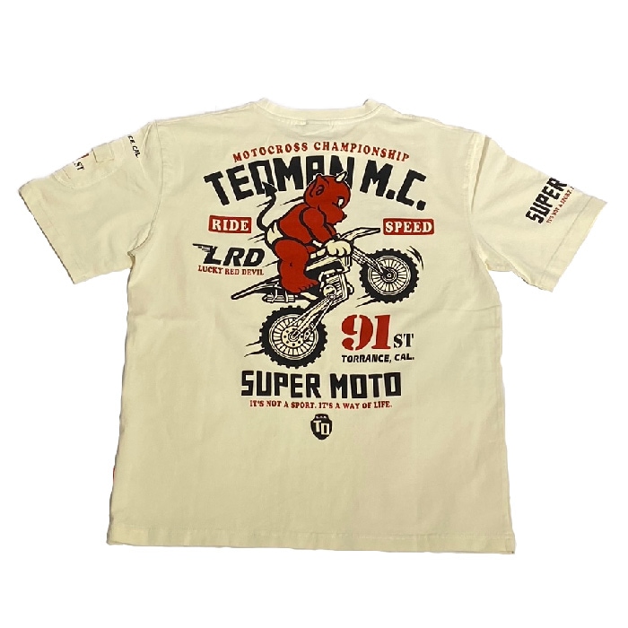 TEDMAN TDSS-562 SUPER MOTO TEE<br>�ڥƥåɥޥ� �����ѡ���� T����ġۥ�� �ߥ꥿�꡼ �����奢�� �����ȥɥ� ���ȥ꡼�� �����Х� Ⱦµ �ȥåץ� ����ʡ� ���åȥ� �Х��� �ġ���� ���ȥ��� ���� ���� ��å��� �ǥӥ� �ץ���
