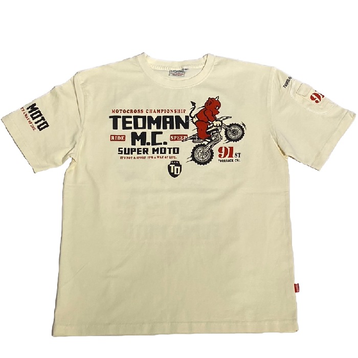 TEDMAN TDSS-562 SUPER MOTO TEE<br>�ڥƥåɥޥ� �����ѡ���� T����ġۥ�� �ߥ꥿�꡼ �����奢�� �����ȥɥ� ���ȥ꡼�� �����Х� Ⱦµ �ȥåץ� ����ʡ� ���åȥ� �Х��� �ġ���� ���ȥ��� ���� ���� ��å��� �ǥӥ� �ץ���