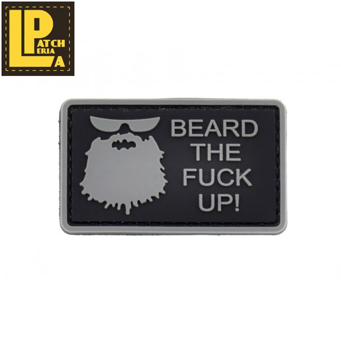 LA PATCHERIA Beard PATCH<br>ڥѥåꥢ PVCåڥۥ Х Х ե ߥ꥿꡼ åڥ airsoft ư ޥ륤  ٥륯 륺 åڥ TEAM6 TIER1 TIER2 6 ץ