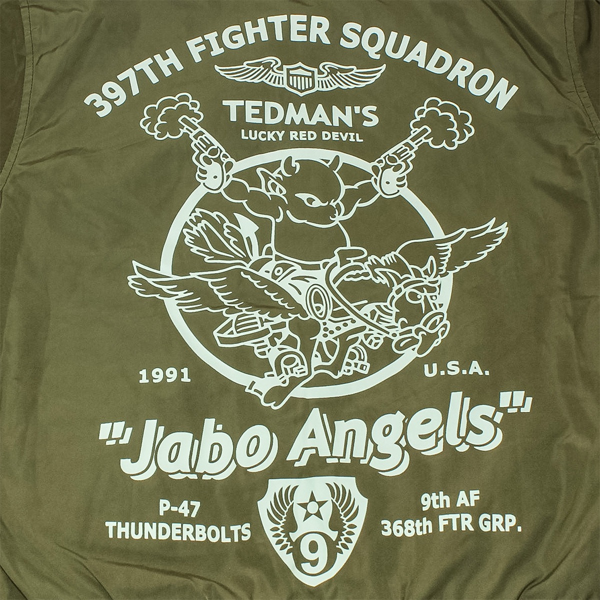 TEDMAN TRNJK-100 JABO ANGLE<br>�ڥƥåɥޥ� �䡼�ܥ��󥸥���ۥ�� �ߥ꥿�꡼ �����奢�� �ʥ����� ���㥱�å� �ե饤�ȥ��㥱�å� ��С����֥� USAIRFORCE �ƶ��� MA-1