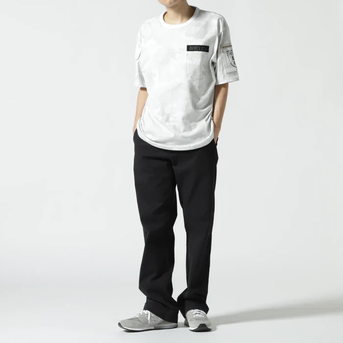 ��������å��� 7834910007 �١����å� ���ե����� �ѥ��<br>��AVIREX BASIC OFFICER PANTS�ۥ�� �ߥ꥿�꡼ 5�ݥ��å� �����奢��ȥ饦����  ���Υѥ�� ��6126132 WW2