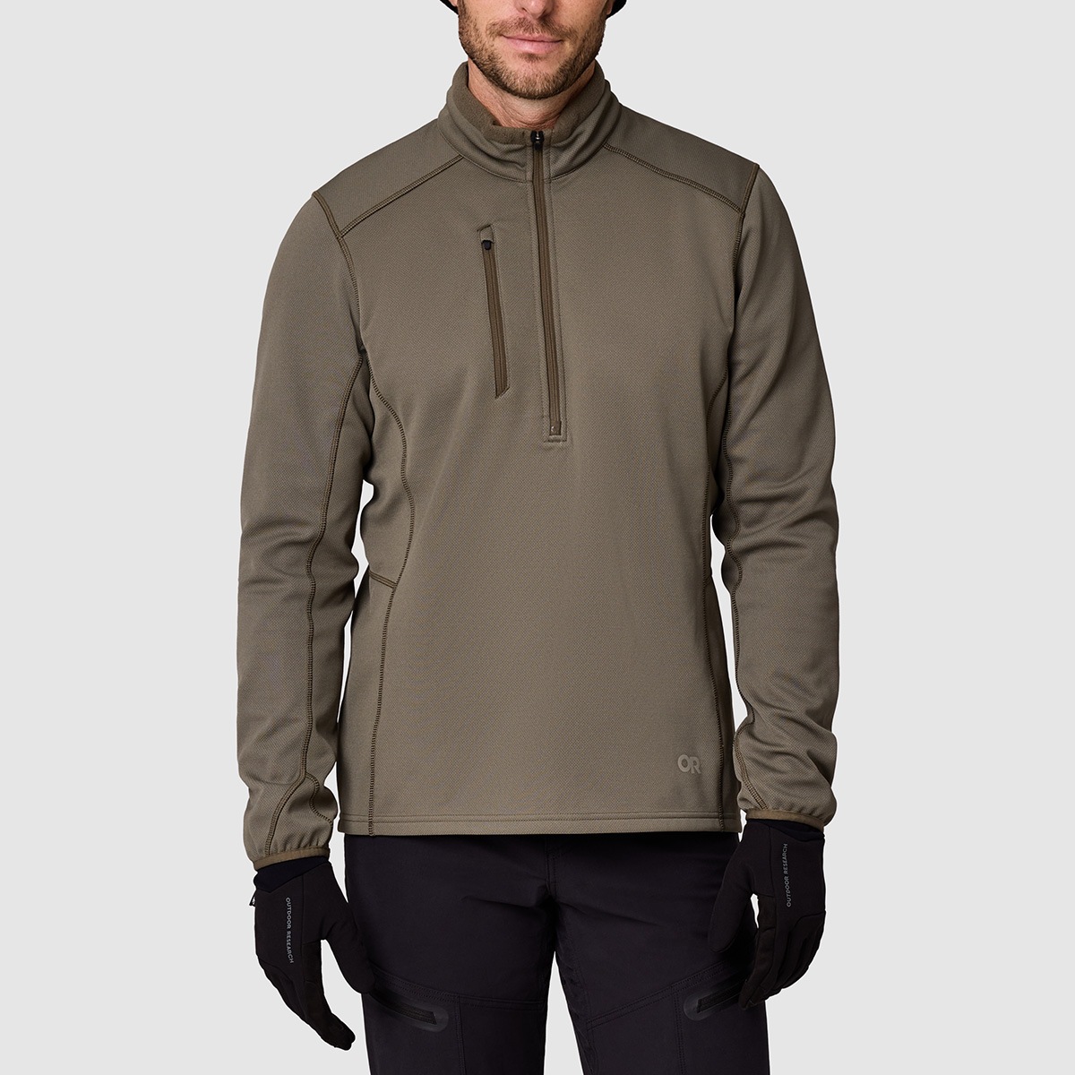 OUTDOOR RESEARCH #322805 Men's Ceramik Fleece Half Zip<br>�ڥ����ȥɥ��ꥵ���� ��� ����ߥå� �ϡ��ե��å� �ե꡼���ۥߥ꥿�꡼ �����ȥɥ�  �������� ���Х��� �ɴ� ����ʡ�
