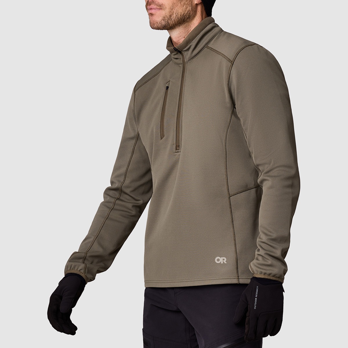 OUTDOOR RESEARCH #322805 Men's Ceramik Fleece Half Zip<br>�ڥ����ȥɥ��ꥵ���� ��� ����ߥå� �ϡ��ե��å� �ե꡼���ۥߥ꥿�꡼ �����ȥɥ�  �������� ���Х��� �ɴ� ����ʡ�