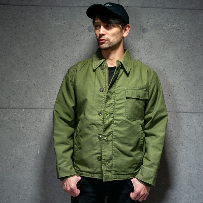 US A-2 DECK Jacket 1973 ���Ʒ� A-2 �ǥå� ���㥱�å� 1973ǯ����<br>��� �ߥ꥿�꡼ �����ƥ����� �����奢�� �إӡ��������� ���Х� �ե꡼�� �����ȥɥ� ������ �л� �Х��� �ġ���� ��������� ���ȥ꡼�� �������� �ե른�å� �ǥåɥ��ȥå� ����