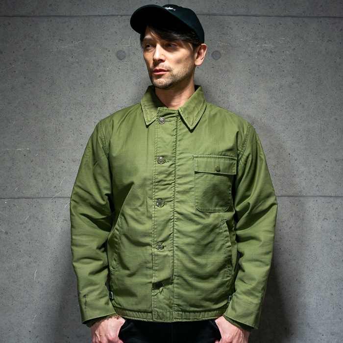 US A-2 DECK Jacket 1973 ���Ʒ� A-2 �ǥå� ���㥱�å� 1973ǯ����<br>��� �ߥ꥿�꡼ �����ƥ����� �����奢�� �إӡ��������� ���Х� �ե꡼�� �����ȥɥ� ������ �л� �Х��� �ġ���� ��������� ���ȥ꡼�� �������� �ե른�å� �ǥåɥ��ȥå� ����