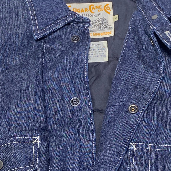 SUGAR CANE SC13699 DENIM WORK DOWN JACKET<br>�ڥ��奬�������� �ǥ˥�����󥸥㥱�åȡۥ�� �����奢�� ���С������� ������ �ǥ˥ॸ�㥱�å� ������㥱�å� ���� ���奬�������� L������