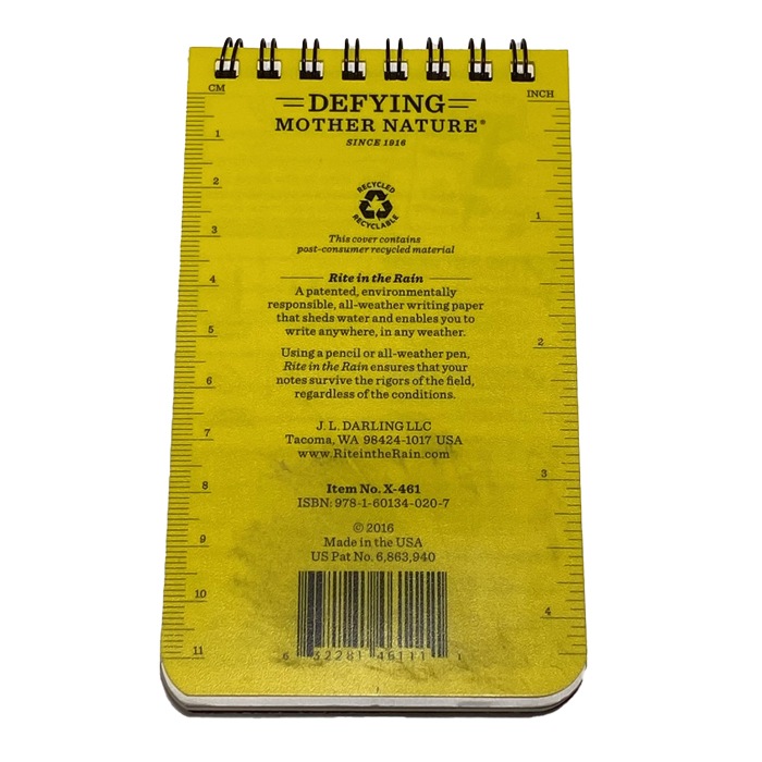 Rite in the Rain No.X-461 WILDLAND FIRE LCES<br>�ڥ饤�� ���� �� �쥤�� No.X-461 LCES ���л����ɻθ����Ρ��ȡۥߥ꥿�꡼ �����ȥɥ� �����奢�� ���Х� �Х��� �ġ���� ��������� �ɥ饤�� �л� ��Ͽ ι�� �ƹ��� �ɿ� ���ɻ� �к� ���л� ���Х��Х� �ҳ� ʸ˼��