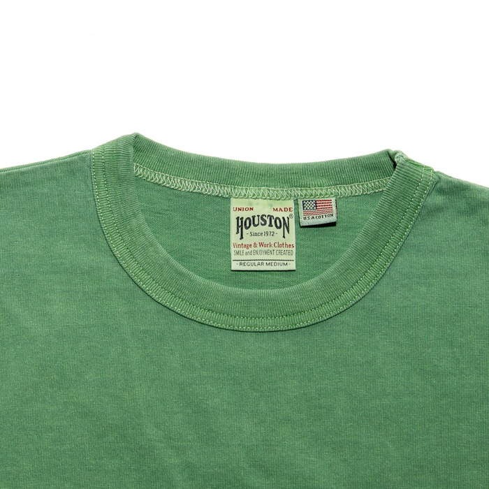 HOUSTON 22299 PIGMENT FOAM PT SOUVENIR S/S TEE<br>�ڥҥ塼���ȥ� 22299 �ԥ����� �����٥˥� Ⱦµ�ԥ���ġ�<br>��� ��ǥ����� �ߥ꥿�꡼ �����ȥɥ� �����奢�� T����� �ɽ� �ԥ����� 7.6���� ���åȥ�100�� ������ơ����ù� ���륯�ץ���