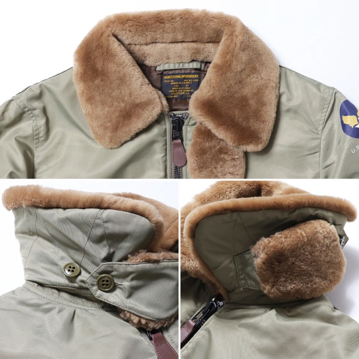 HOUSTON 5001C B-15B FLIGHT JACKET<br>�ڥҥ塼���ȥ� 5001C B-15B�ե饤�ȥ��㥱�åȡۥ�� �����奢�� �����ߡ� ������ B-15B ����ʪ ��ᥤ�� ��ץꥫ �������� �ե����դ� �ࡼ�ȥ�ܥ�