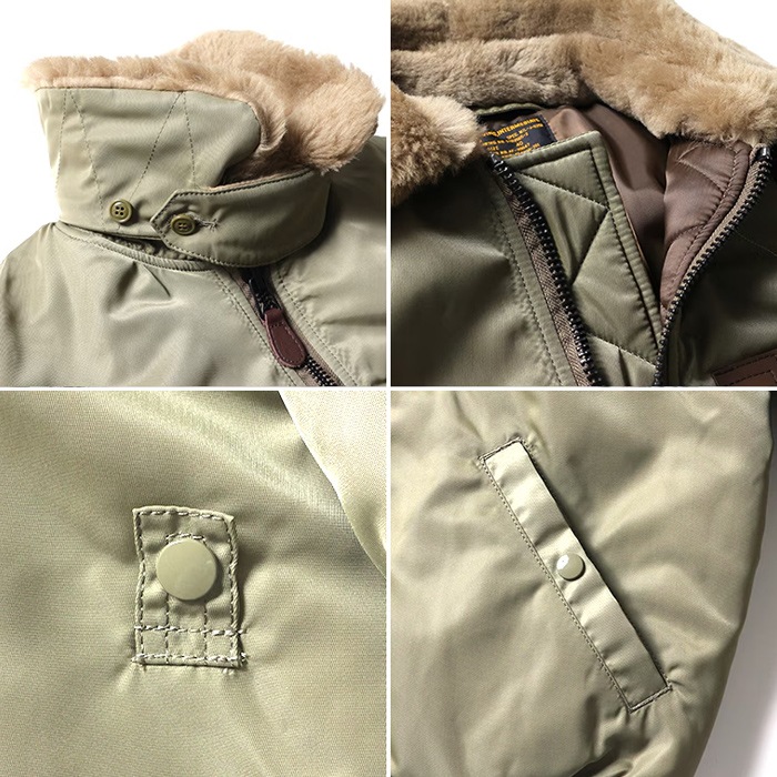 HOUSTON 5001C B-15B FLIGHT JACKET<br>�ڥҥ塼���ȥ� 5001C B-15B�ե饤�ȥ��㥱�åȡۥ�� �����奢�� �����ߡ� ������ B-15B ����ʪ ��ᥤ�� ��ץꥫ �������� �ե����դ� �ࡼ�ȥ�ܥ�