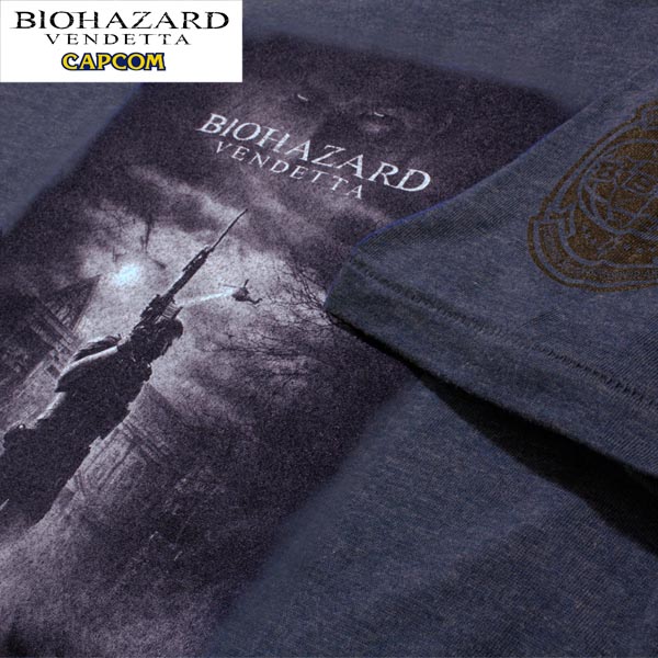 �Х����ϥ����� VENDETTA ���ꥹ&�� T�����<br>��BIOHAZARD ������ǥå� CHRIS��YAKATA Tee�ۥ���С������� resident evil �������� CAPCOM ���ץ��� ������ ��� �ץ��� �ȥåץ� ���롼�ͥå� �ߥ꥿�꡼ �����奢�� STARS BSAA Umbrella OUTLET