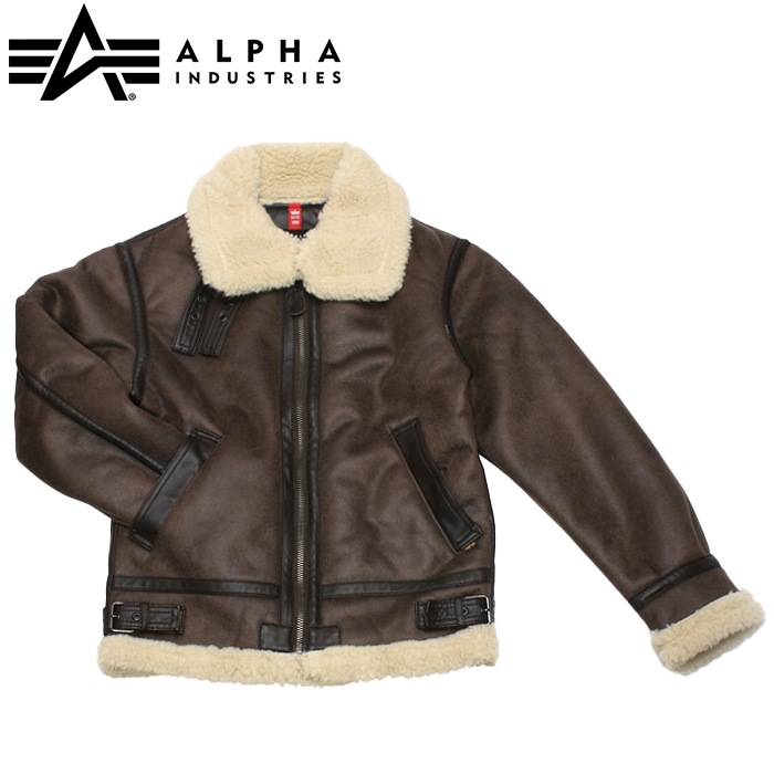 ALPHA MJM55506C1 B-3 JACKET �ե������ࡼ�ȥ� B-3<br>�ڥ���ե� B-3 ���㥱�å� FAKE MOUTON�ۥ�� �ߥ꥿�꡼�����奢�� �����ȥɥ� ���ȥ꡼�� �Х��� �ġ���� �ݥ��å� ���åѡ� �������� �ݥꥨ���ƥ� �ܥ� ���� �ե饤�ȥ��㥱�å�