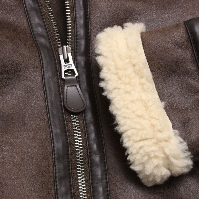 ALPHA MJM55506C1 B-3 JACKET եࡼȥ B-3<br>ڥե B-3 㥱å FAKE MOUTONۥ ߥ꥿꡼奢 ȥɥ ȥ꡼ Х ġ ݥå åѡ  ݥꥨƥ ܥ  ե饤ȥ㥱å