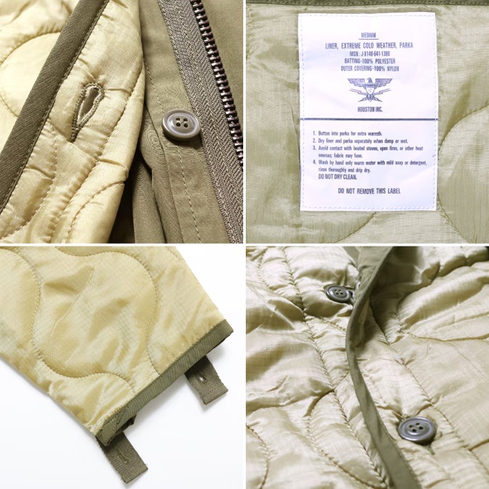 HOUSTON 51127 3WAY M-65 PARKA<br>�ڥҥ塼���ȥ� 51127 3WAY M-65 �ѡ������ۥ�� �����奢�� �饤�ʡ� ���㥱�å� 3way ��å��ѡ����� ��ʪ ������ ���� �˴������拾���� �ե��å���ơ���ѡ���