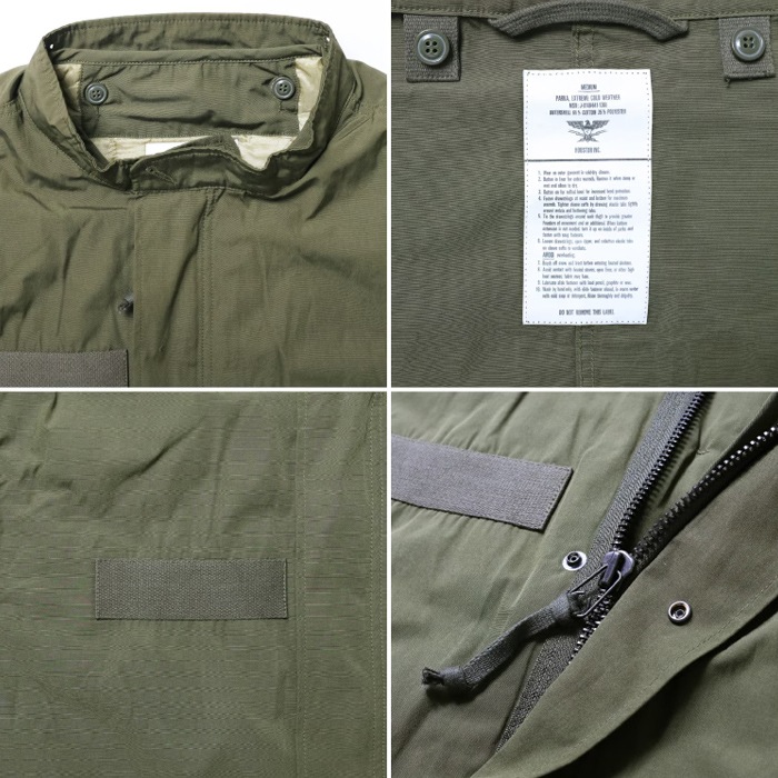 HOUSTON 51127 3WAY M-65 PARKA<br>�ڥҥ塼���ȥ� 51127 3WAY M-65 �ѡ������ۥ�� �����奢�� �饤�ʡ� ���㥱�å� 3way ��å��ѡ����� ��ʪ ������ ���� �˴������拾���� �ե��å���ơ���ѡ���