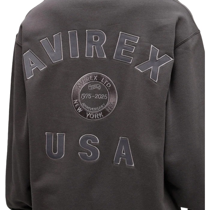 AVIREX 50th VARSITY CREW SWAET<br>ڥå 50th Сƥ 롼åȡ7835232004  ǥ ߥ꥿꡼ ȥɥ 奢 ȥ졼ʡ Хåץ åɥ顼 롼ͥå ɽ å ӥå ᥫ