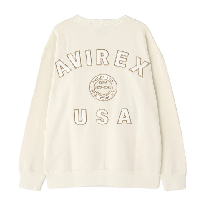 AVIREX 50th VARSITY CREW SWAET<br>ڥå 50th Сƥ 롼åȡ7835232004  ǥ ߥ꥿꡼ ȥɥ 奢 ȥ졼ʡ Хåץ åɥ顼 롼ͥå ɽ å ӥå ᥫ