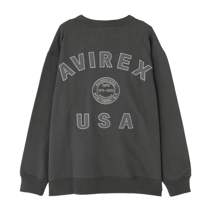 AVIREX 50th VARSITY CREW SWAET<br>ڥå 50th Сƥ 롼åȡ7835232004  ǥ ߥ꥿꡼ ȥɥ 奢 ȥ졼ʡ Хåץ åɥ顼 롼ͥå ɽ å ӥå ᥫ