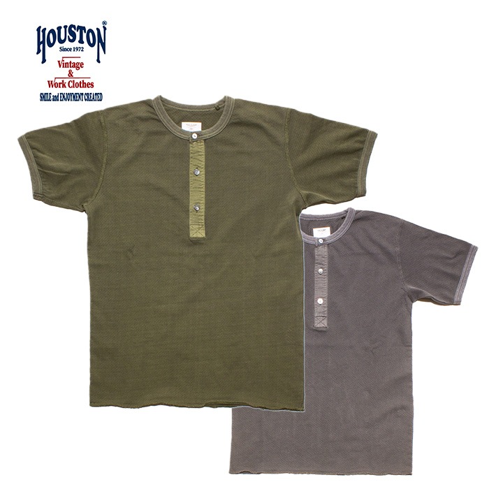 HOUSTON 22292 MESH HENRY NECK S/S TEE<br>�ڥҥ塼���ȥ� 22292 ��å��� �إ�꡼�ͥå� Ⱦµ�ԥ���ġ�<br>��� ��ǥ����� �ߥ꥿�꡼ �����ȥɥ� �����奢�� T����� �ԥ����� ���åȥ�100�� ������ơ����ù� 