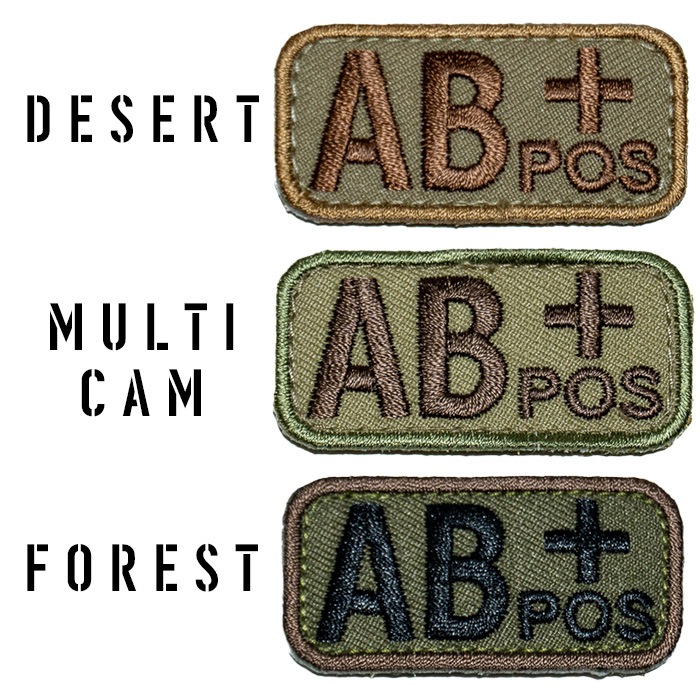 MIL-SPEC MONKEY Bloodtypes Patch AB<br>�ڥߥ륹�ڥå�����󥭡� ��շ� �ѥå� AB���ۥߥ꥿�꡼ ͢�� ���Х� ���Х��Х륲���� ��åڥ�