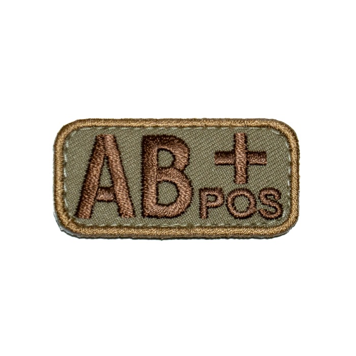 MIL-SPEC MONKEY Bloodtypes Patch AB<br>�ڥߥ륹�ڥå�����󥭡� ��շ� �ѥå� AB���ۥߥ꥿�꡼ ͢�� ���Х� ���Х��Х륲���� ��åڥ�