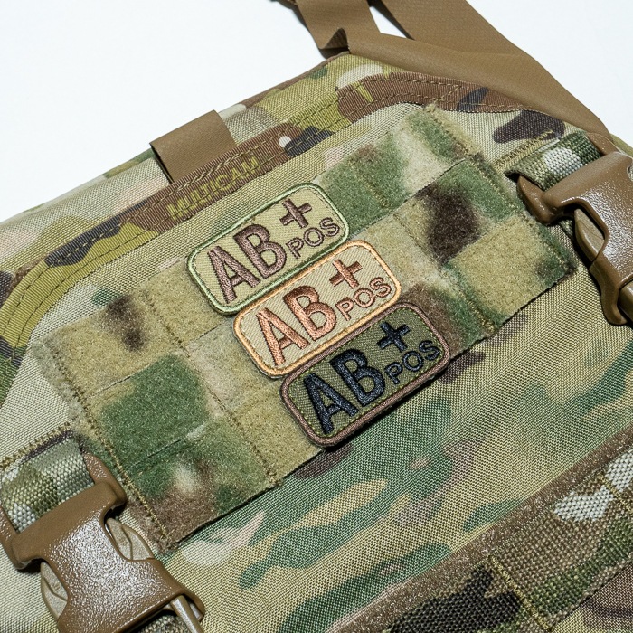 MIL-SPEC MONKEY Bloodtypes Patch AB<br>�ڥߥ륹�ڥå�����󥭡� ��շ� �ѥå� AB���ۥߥ꥿�꡼ ͢�� ���Х� ���Х��Х륲���� ��åڥ�