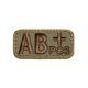 MIL-SPEC MONKEY Bloodtypes Patch AB<br>�ڥߥ륹�ڥå�����󥭡� ��շ� �ѥå� AB���ۥߥ꥿�꡼ ͢�� ���Х� ���Х��Х륲���� ��åڥ�