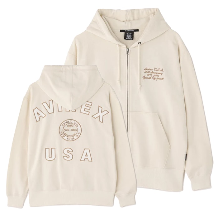 AVIREX 50th VARSITY PARKA<br>ڥå 50th Сƥ ѡ7835231006  ǥ ߥ꥿꡼ ȥɥ 奢 ѡ Хåץ åɥ顼 HOODIE ɽ å ӥå ᥫ