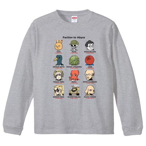 「Faction to Abyss｜プロフィール」長袖Tシャツ［B］