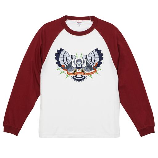 「アイビー｜リボン」長袖ラグランTシャツ