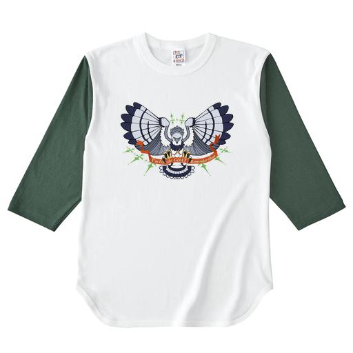 「アイビー｜リボン」7分袖ベースボールシャツ