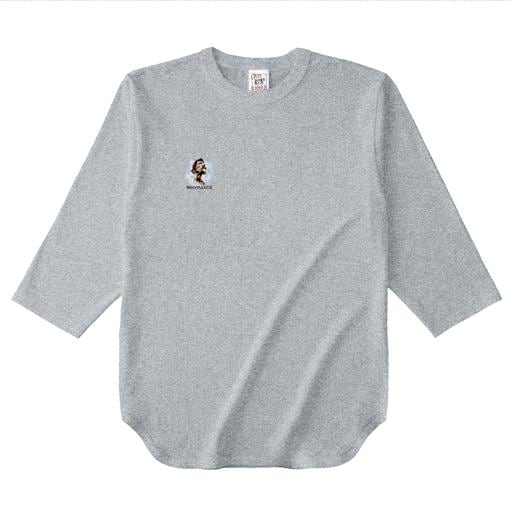 「憶う|2-B」7分袖ベースボールシャツ