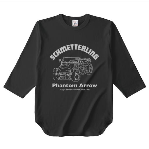 「シュメッターリング号｜自責」7分袖ベースボールシャツ