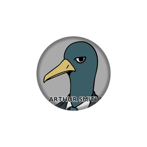「アーサー・スミス」缶バッジ