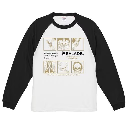 「MIRAGE｜田中 斗夢」長袖ラグランTシャツ