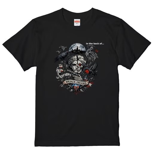 「in the back of…｜dystopia」Tシャツ